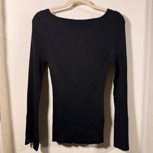 Banana Republic ribbed boat neck top